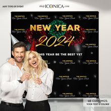 Load image into Gallery viewer, Christmas Party Decorations, New Year fireworks Backdrop