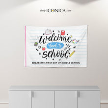 Load image into Gallery viewer, Last Day of School Sign, End of the Summer Sign, Back to School Sign, First Day of School Banner, First Day of School Photo Props