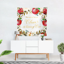 Load image into Gallery viewer, Apple of my eye Backdrop Apple Backdrop Personalized Fall Party Backdrop Fruit Party Photo Booth {Apple of my eye Collection}
