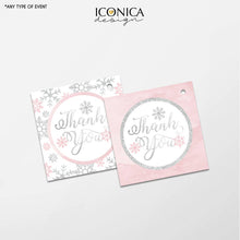 Load image into Gallery viewer, Winter Wonderland baby Shower Invitation, Wonderland christmas cards Holiday card, Printed or Printable File Free Shipping IBS0024