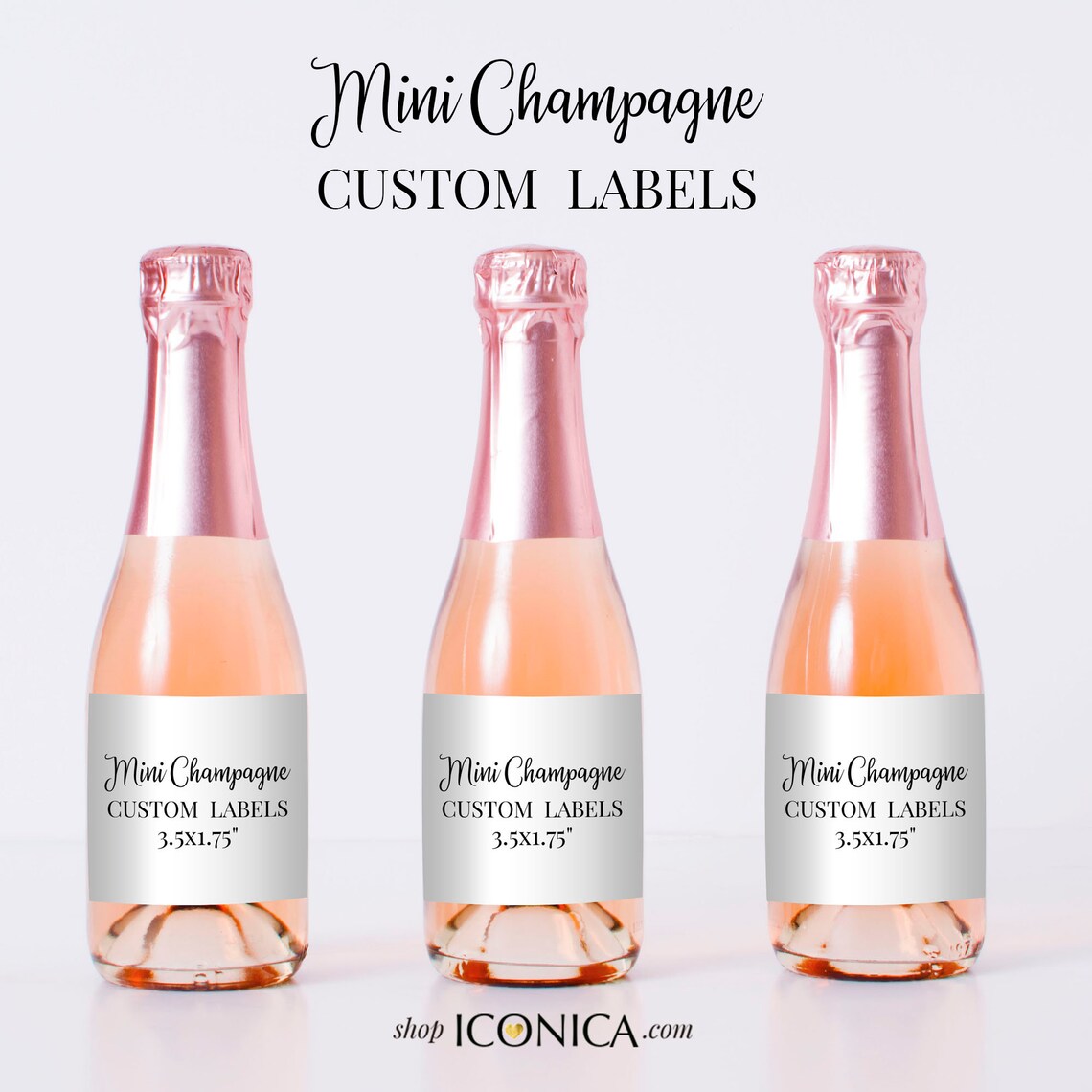 personalized mini wine bottle labels