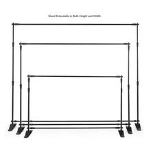 Load image into Gallery viewer, Telescopic Backdrop Stand ADD-ON, Upgrade your Backdrop purchase, 8'x8' or 8'x10' backdrop stand, A la Carte
