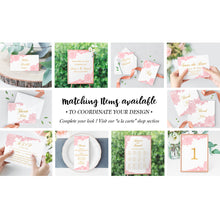 Load image into Gallery viewer, First Birthday Backdrop, Pink Flowers and Gold Faux Glitter Decor, any wording, Printed BBR0030