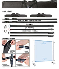 Load image into Gallery viewer, Telescopic Backdrop Stand ADD-ON, Upgrade your Backdrop purchase, 8'x8' or 8'x10' backdrop stand, A la Carte