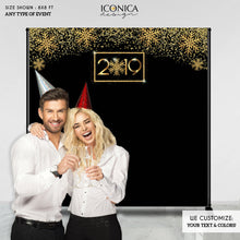 Load image into Gallery viewer, New Year’s Eve Party Supplies & Decorations,New Year's Eve party Photo Booth Backdrop,New Year’s Eve Decorations,NYE PARTY Decor BHO0038