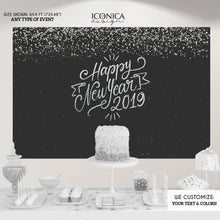 Load image into Gallery viewer, New Year’s Eve Party Decorations,New Year's Eve party Photo Booth Backdrop,New Year’s Eve Decorations,Gold NYE PARTY Decor BHO0034