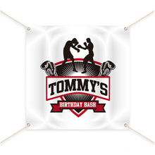 Load image into Gallery viewer, Boxing Party Decorations, Sports Birthday theme, Boxing Birthday Bash banner, Sports Party - Printed or Digital File BBD0084