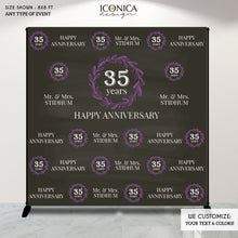 Load image into Gallery viewer, Wedding Anniversary Photo Backdrop, Anniversary Party Decor, We still DO, Anniversary celebration decor,any years BAN0002
