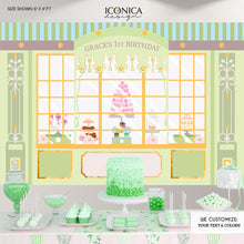Load image into Gallery viewer, Patisserie Backdrop, French Party Banner, Bake Shop Backdrop, Digital File Or Printed Banner