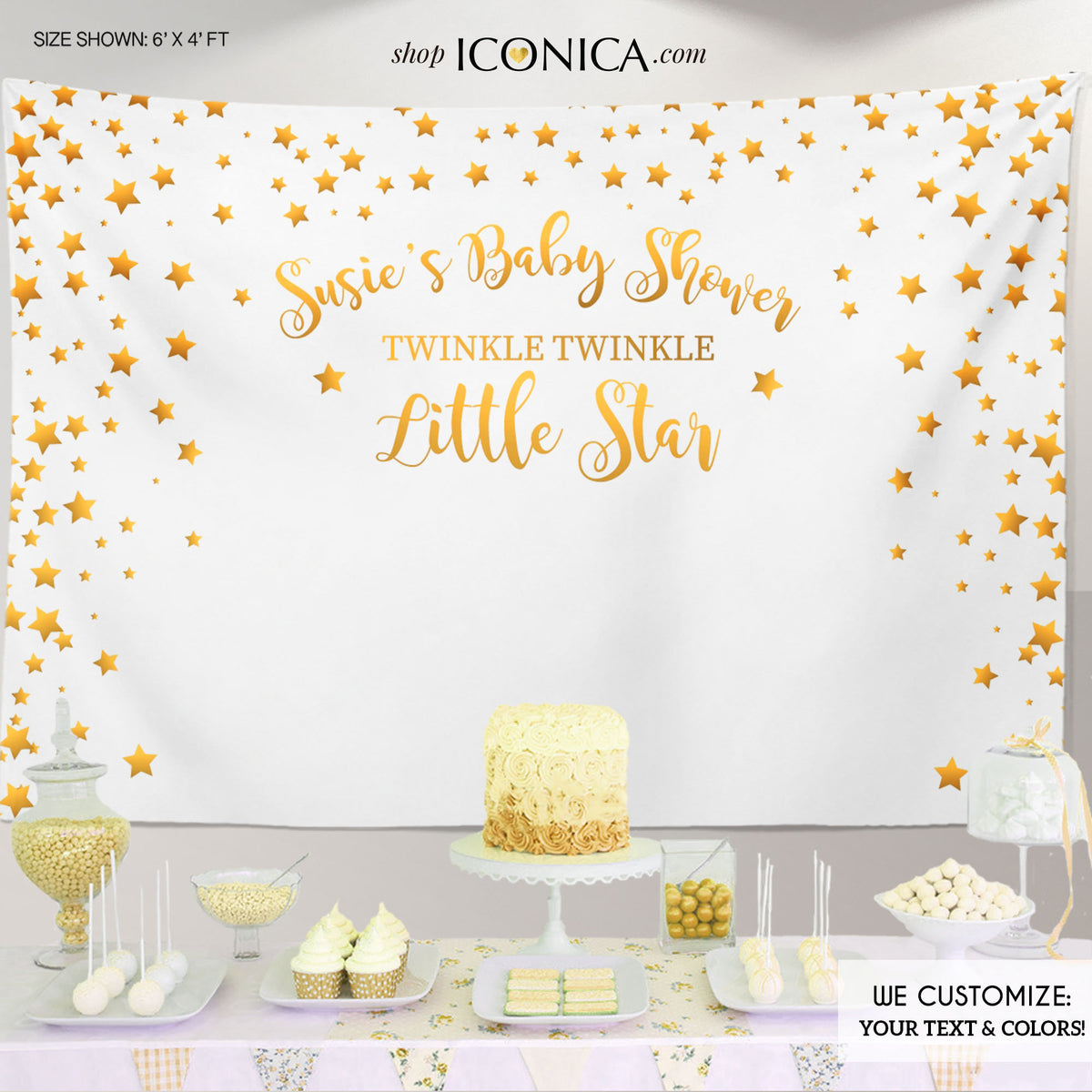 Twinkle Twinkle Little Star popular Gold Banner