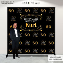 Load image into Gallery viewer, 60th Birthday Backdrop, Not Old just CLASSIC banner, Milestone Birthday Backdrop , Aged to Perfection Custom Step And Repeat Backdrops, Personalized birthday, BBD0126