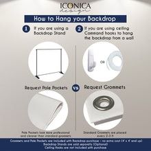 Load image into Gallery viewer, 50 Birthday Photo Booth Backdrop, 50th Birthday Party Backdrop, Milestone Birthday Backdrop, Gold and Black Decor, Printed BBD0145