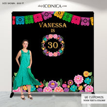 Load image into Gallery viewer, Cinco de Mayo Backdrop,Fiesta themed Backdrop,Mexican Backdrop, Fiesta Birthday Decorations,Bridal Shower Fiesta, Printed