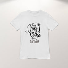 Load image into Gallery viewer, Graduate Shirt Class of 2023, Graduation Unisex T-shirt Prom 2023 Graduation Gifts "Kiss My Class Goodbye""