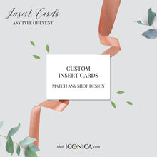 Load image into Gallery viewer, Peacock Theme Insert Card 3.5x5" Printed cards Peacock Details Cards, RSVP card Recipe Cards - Peacock Collection {Annette Collection}