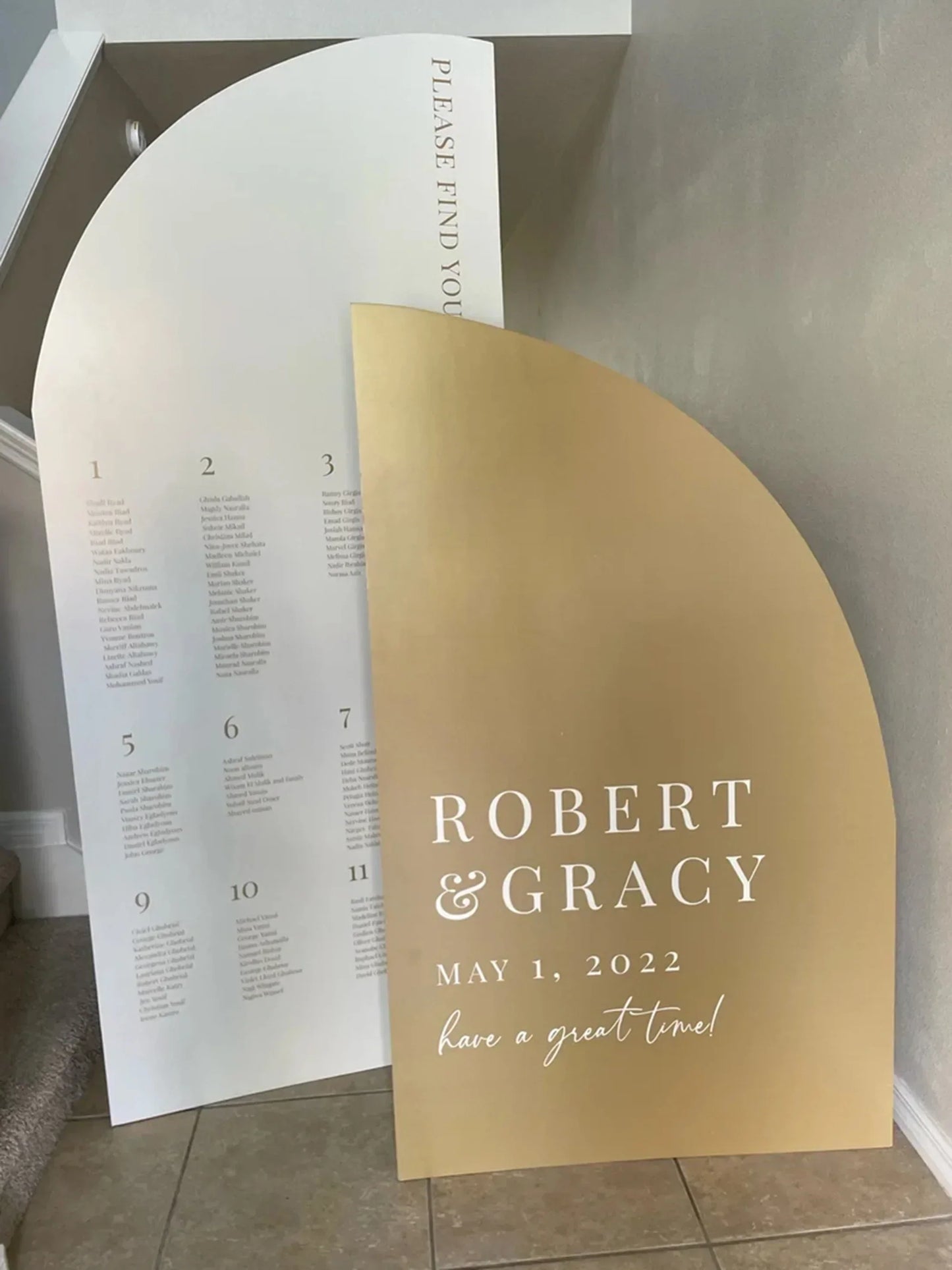 Wedding seating chart Large Custom signs, Rectangular or Arched Panel with easel Entrance Sign Foam Board Custom text, color, Light Weight