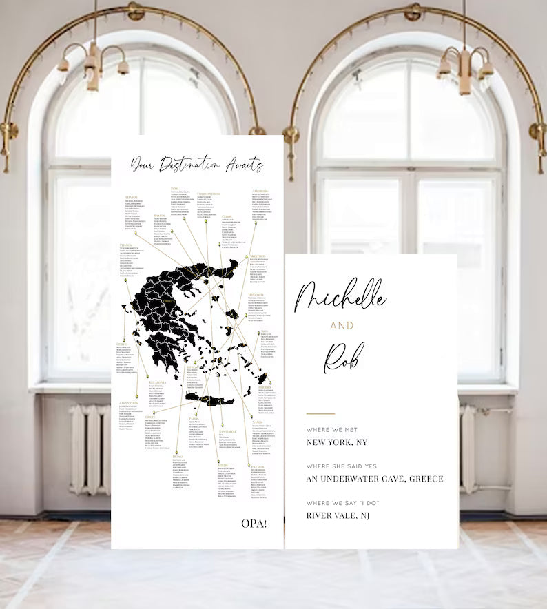 Arch Seating Chart Large Wedding Seating Chart Destination Arched Panel with easel Entrance Sign Foam Board Custom text, color, Light Weight Indoor use