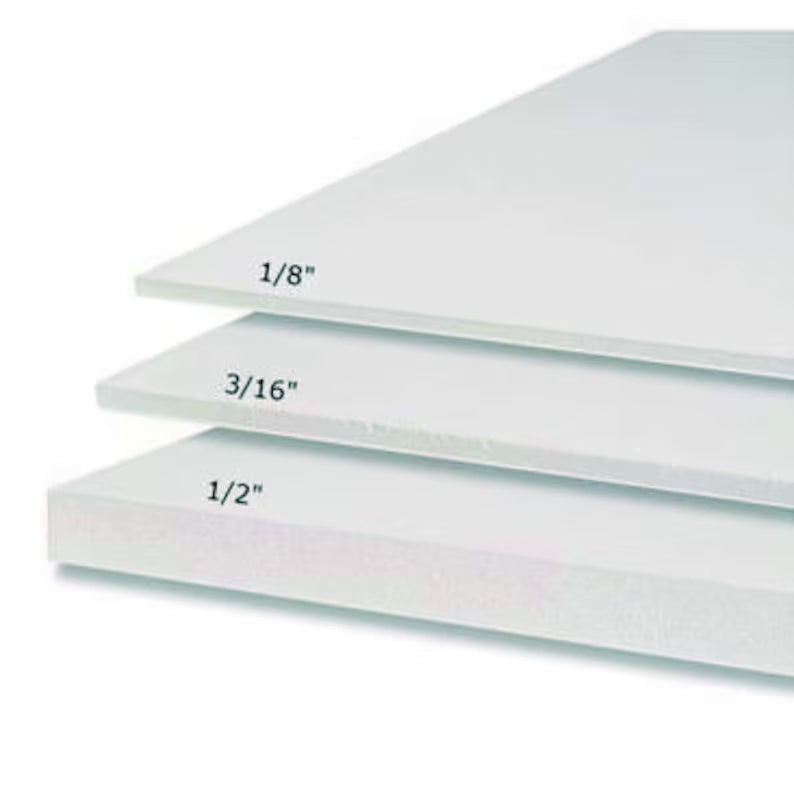 Upgrade to Thicker Foam Board 1/2 - Set of 2 panels, Standard Foam Board is 3/16 Large Panels, Arch Panels