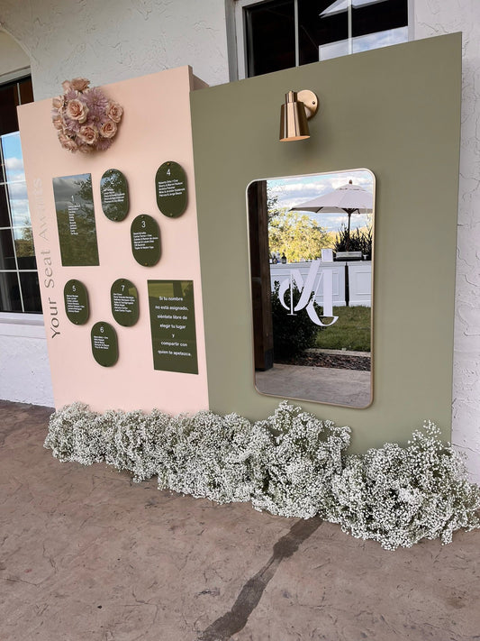 Custom Wedding Seating Chart and Welcome Sign Rental,Acrylic and Wood, any color, Local customer only-Orlando FL and  surrounding areas