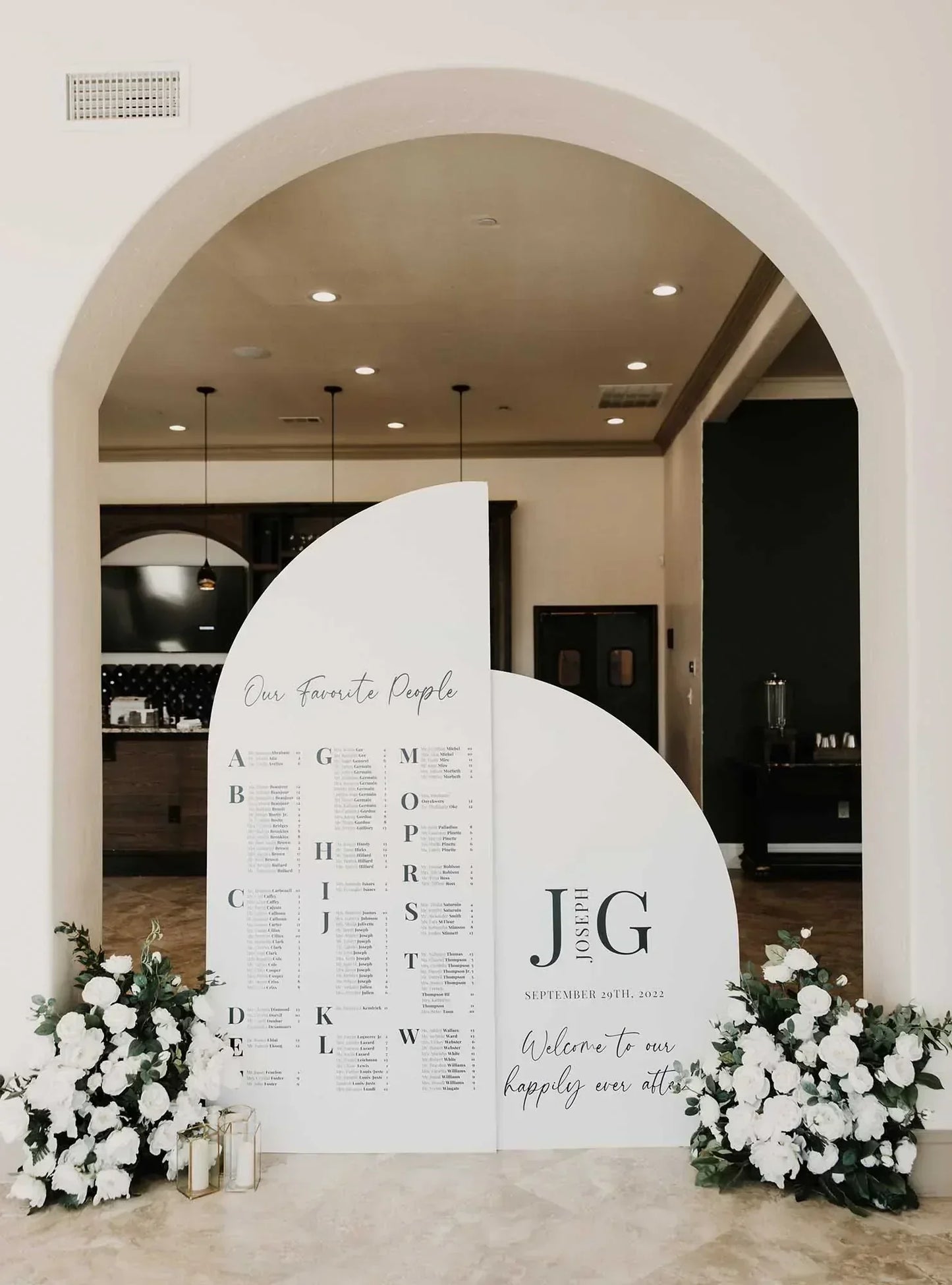 Bridal Shower Valentines day decor Large Arch Signs any text, Engagement Party Large Arch Signs Wedding Announcement Arched Panel with easel