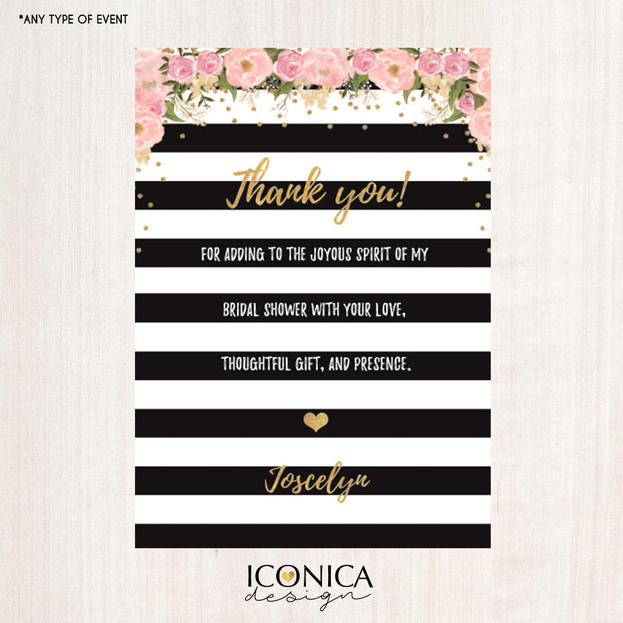 Custom Thank You Card | Match Invitation Design (Digital File)