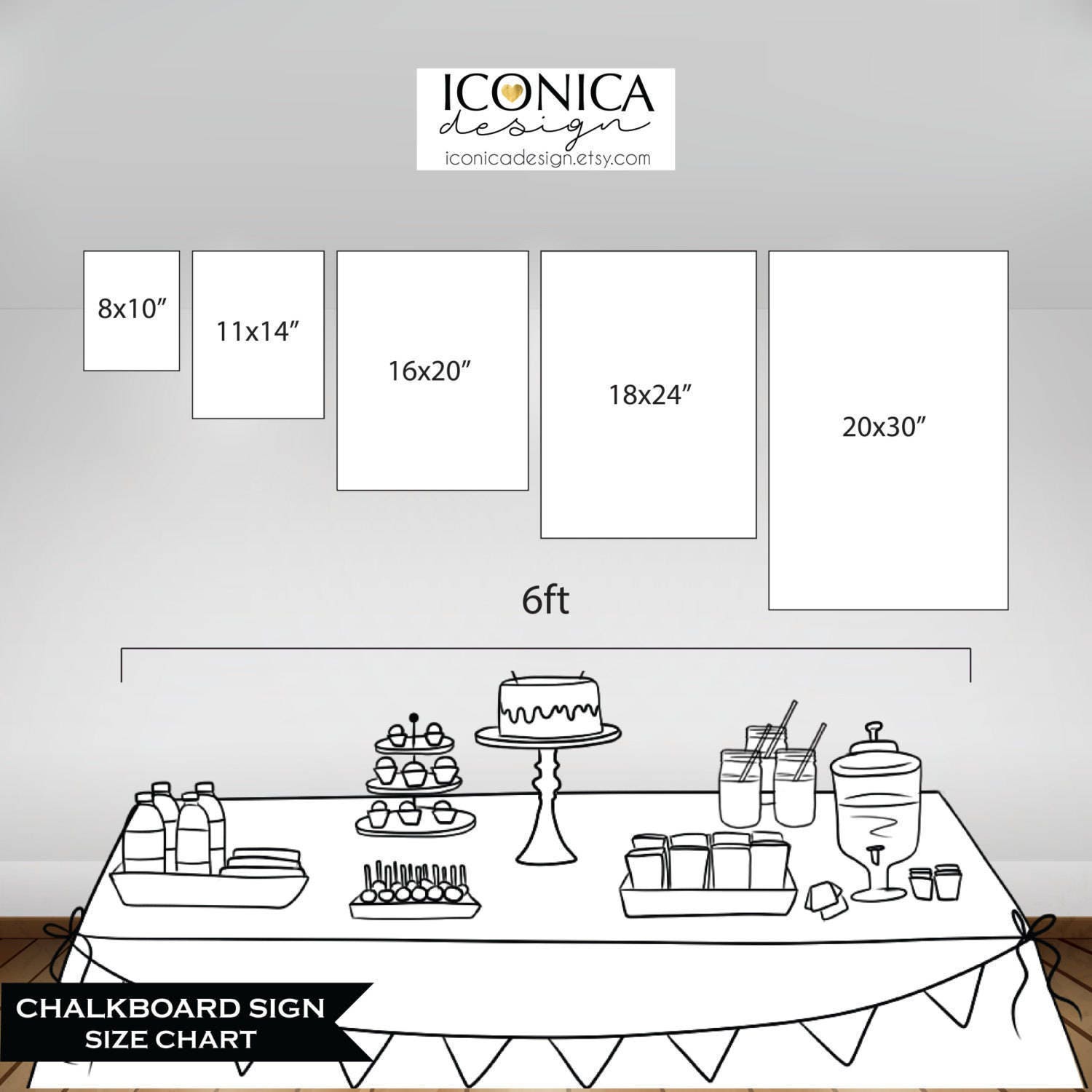 Holiday Party Welcome Sign, Black and White Stripes (Printed or Digital File)