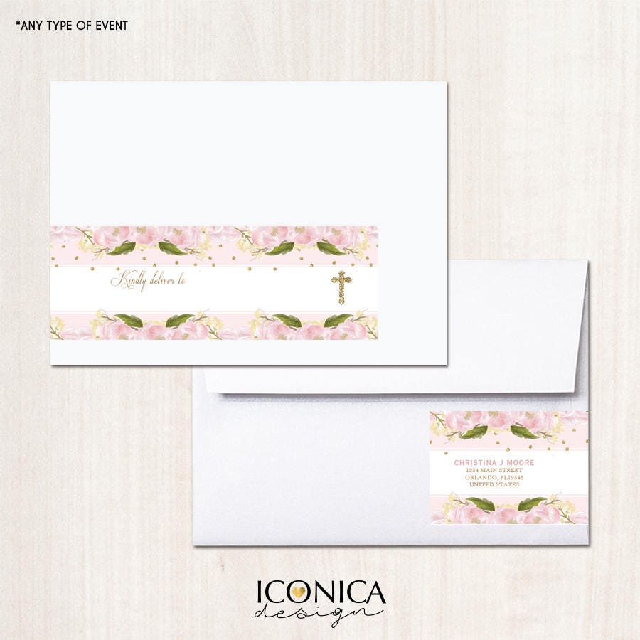 Personalized Return Address Envelope Wraps - Printed