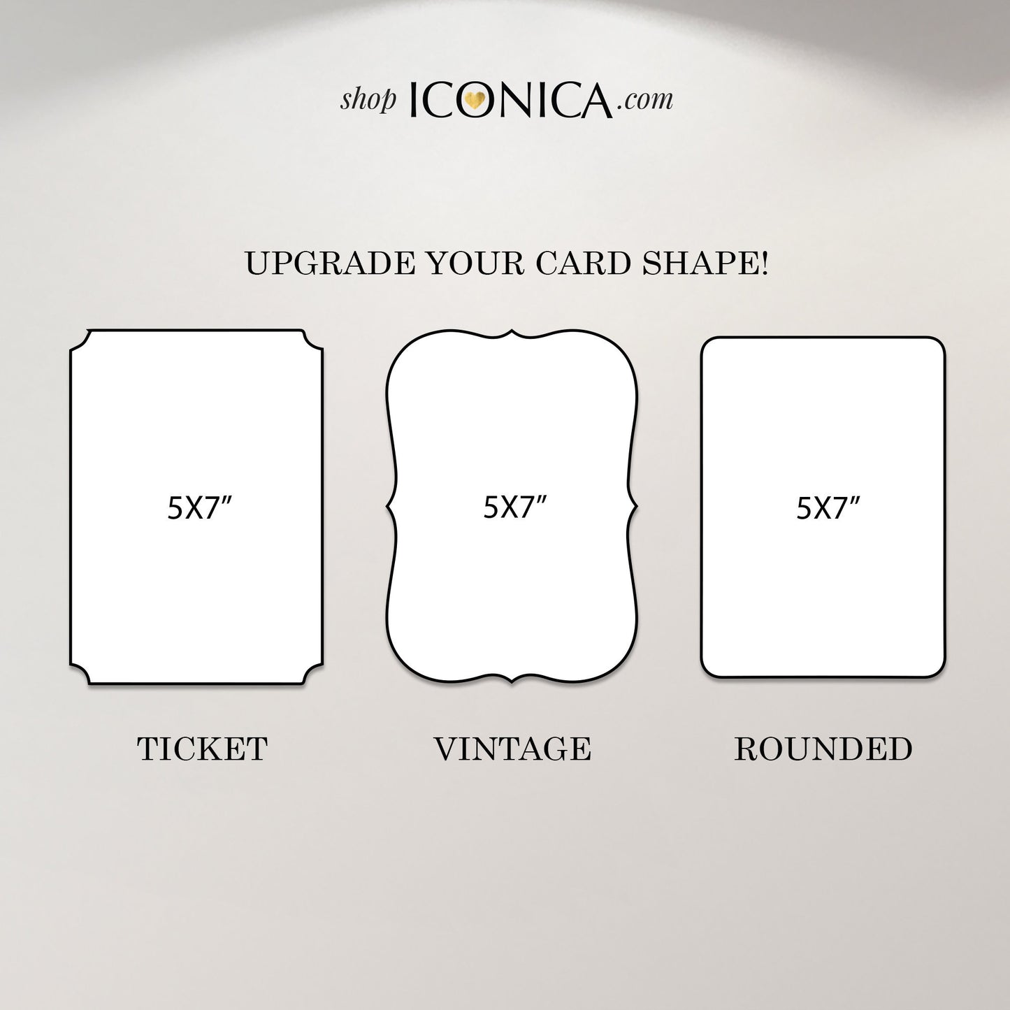 Invitation Card Shape Upgrade - Ticket, Vintage, Rounded