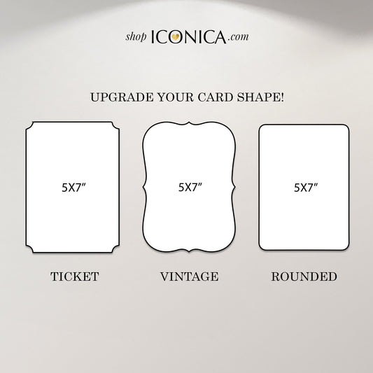 Invitation Card Shape Upgrade - Ticket, Vintage, Rounded