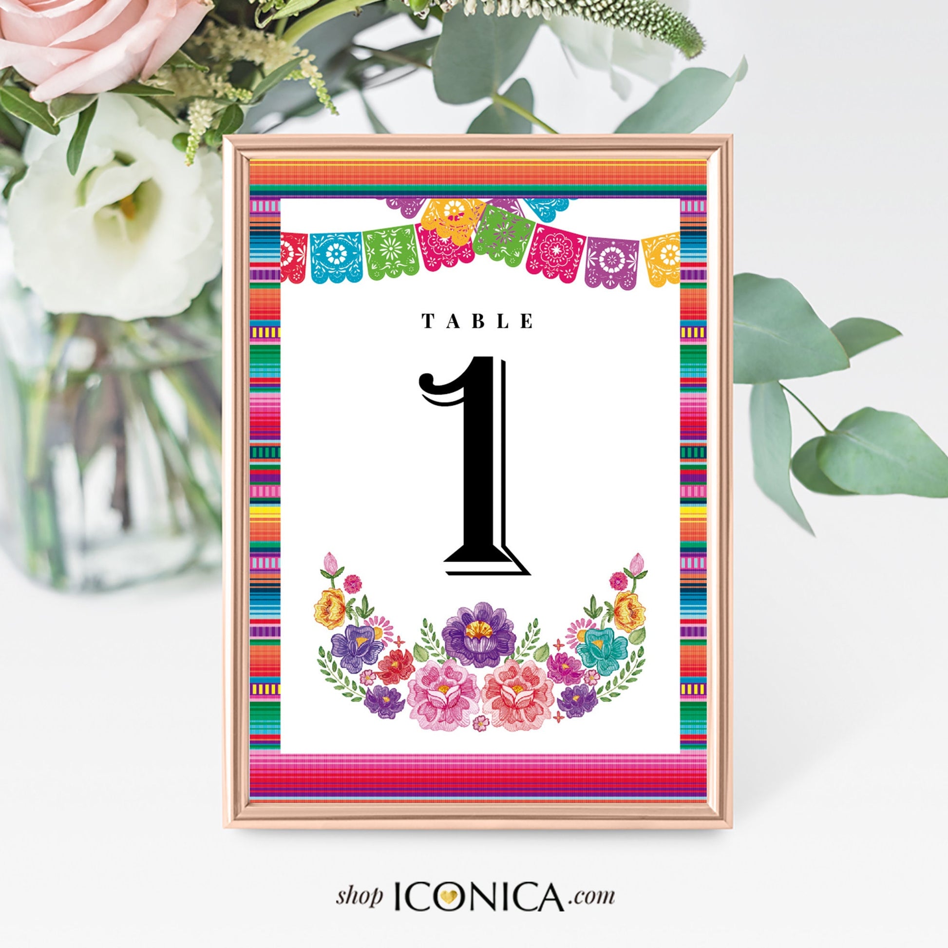 Floral Fiesta Thank You Cards, Set of 10