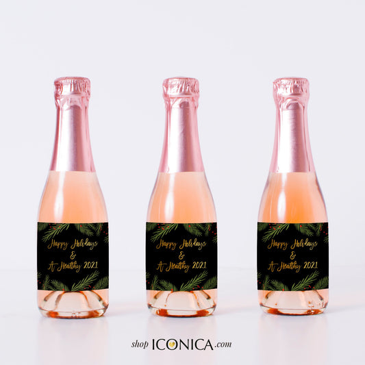Custom Mini Champagne Labels | Personalized Party Favors
