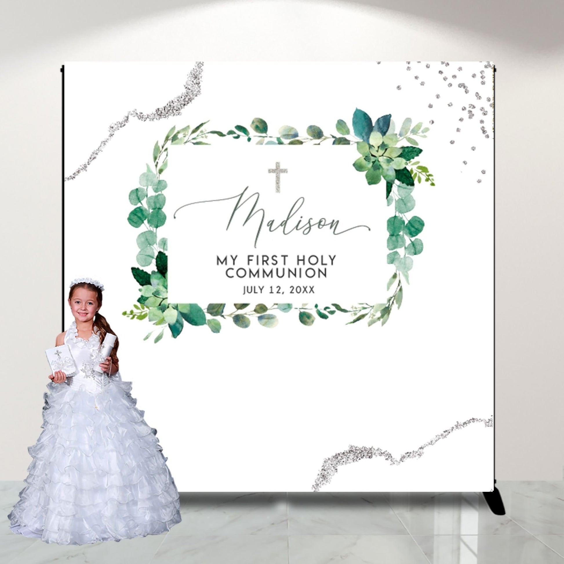 Succulent Greenery Thank You Cards, A2 Printed Cards