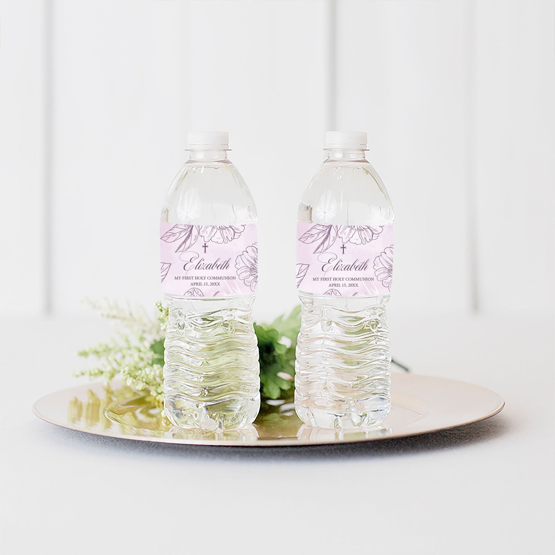 Floral Lavender Watercolor Placemat, 8x10 Printable (DIY)