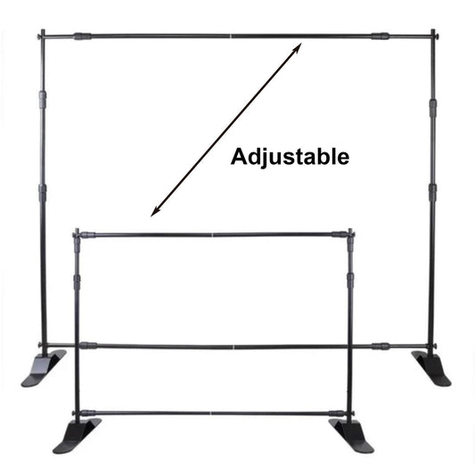 Adjustable Telescopic Backdrop Stand, 8'x8' or 8'x10' Upgrade