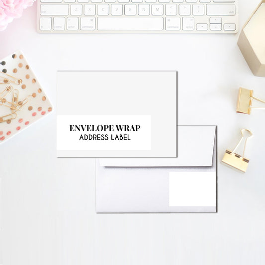 Personalized Return Address Envelope Wraps - Printed