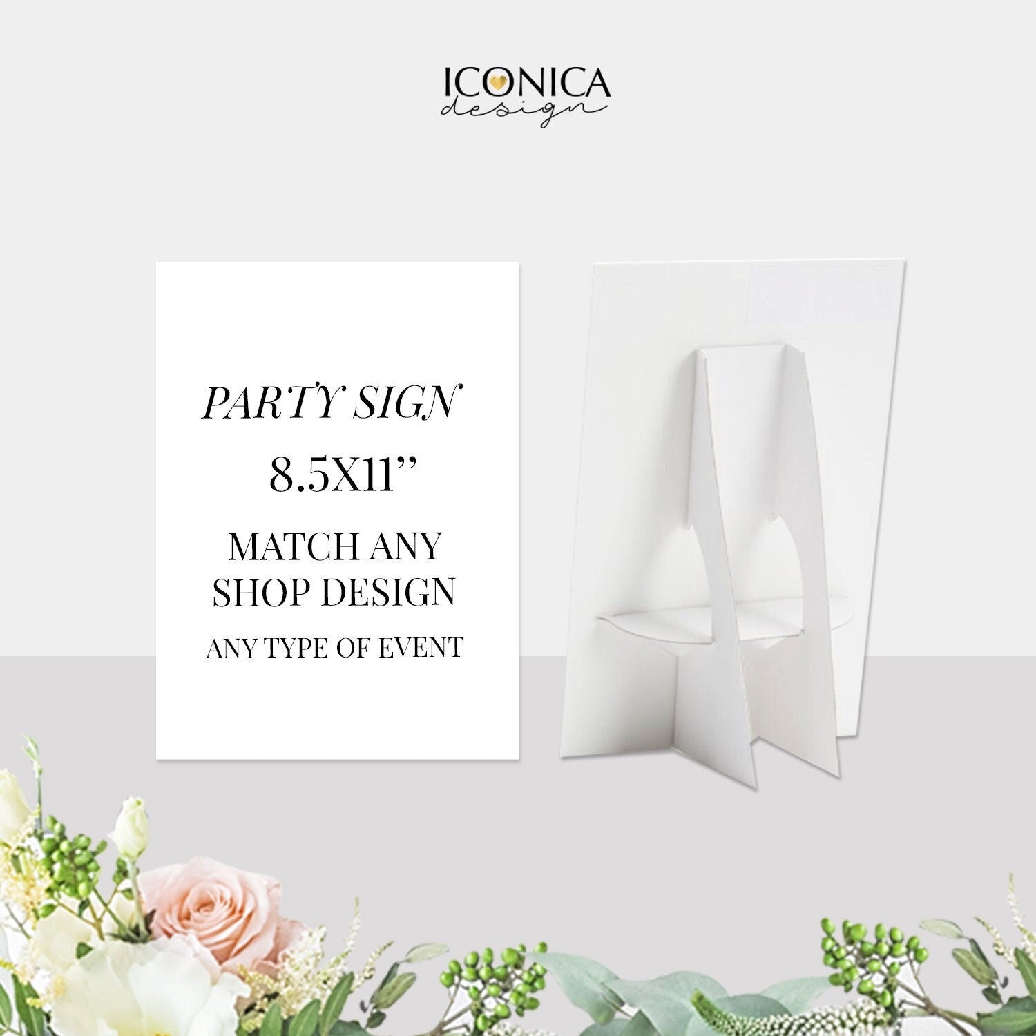 Custom Party Sign | Foam Board Tabletop Decor (8x10 or 5x7)