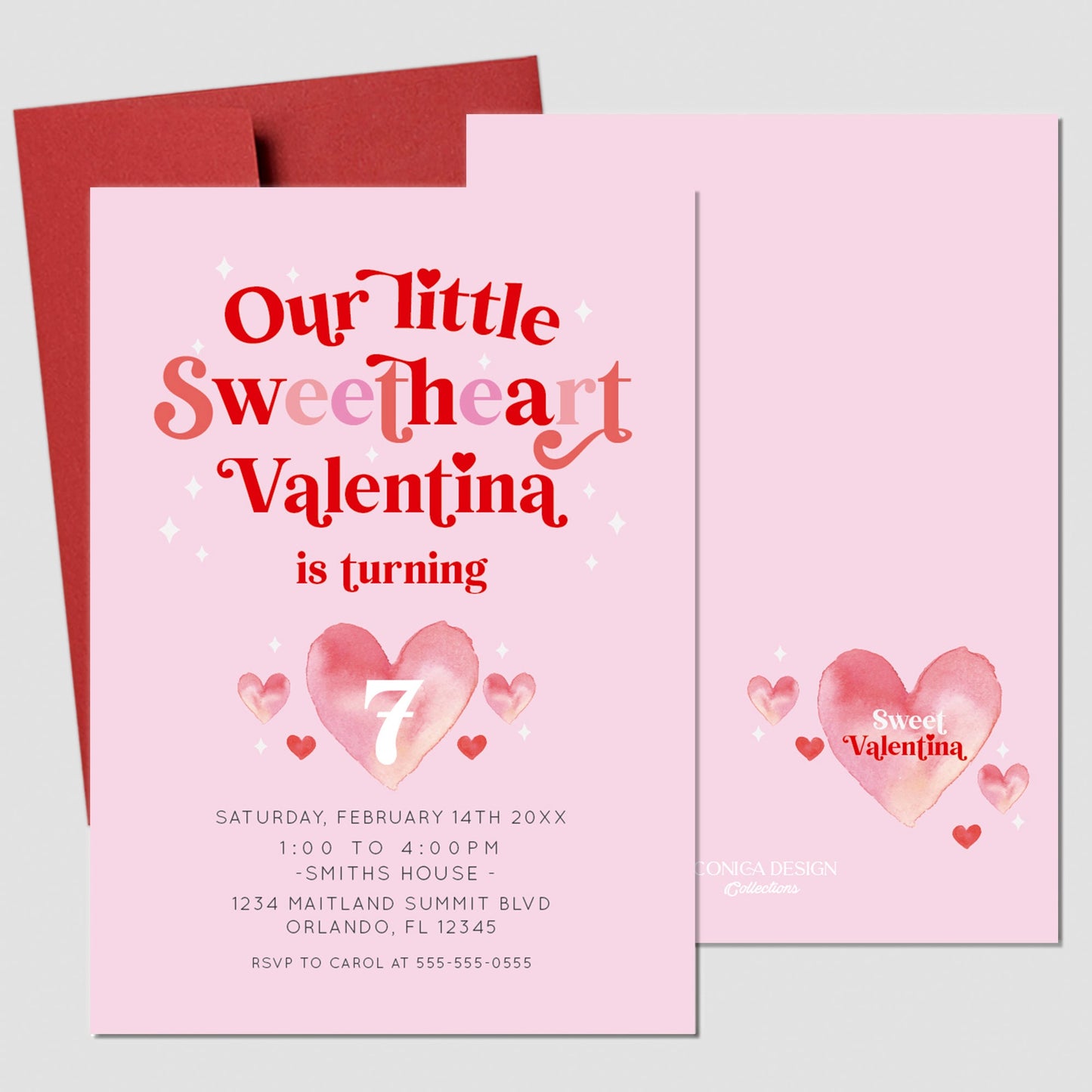 Personalized Valentine's Day Stickers, 2" Printed Labels