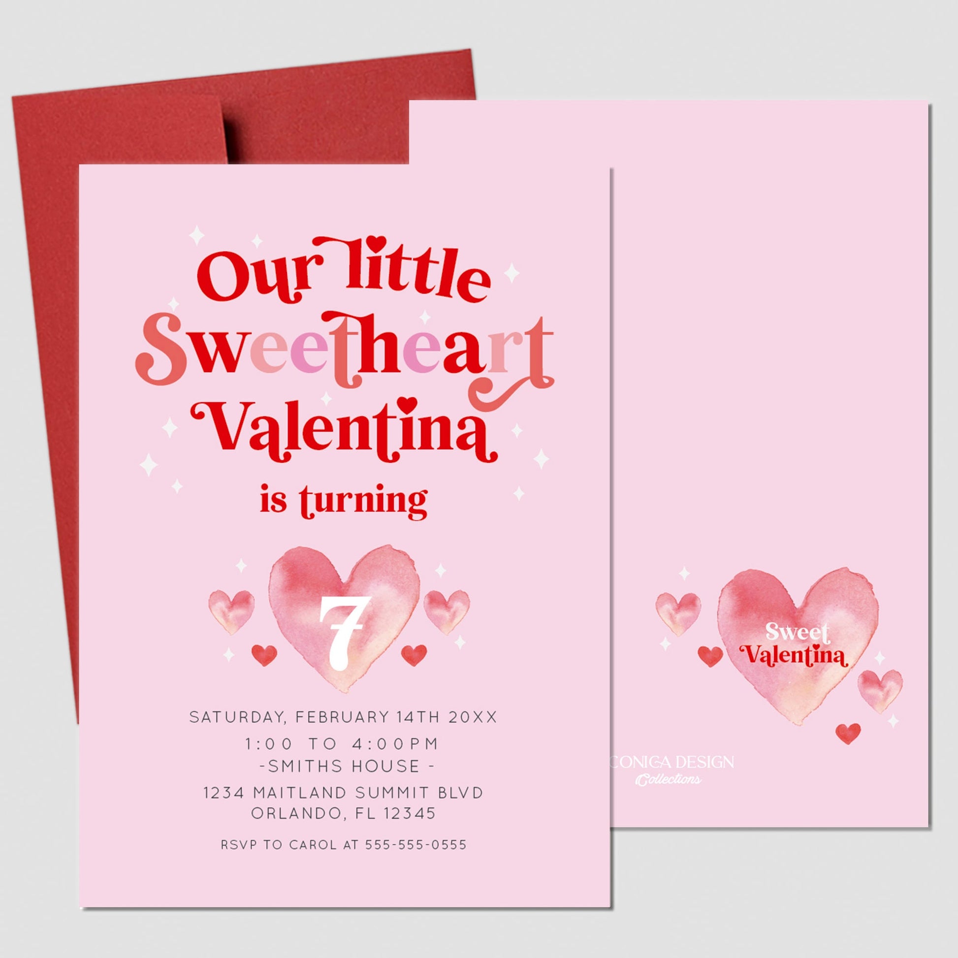 Personalized Valentine's Day Stickers, 2" Printed Labels