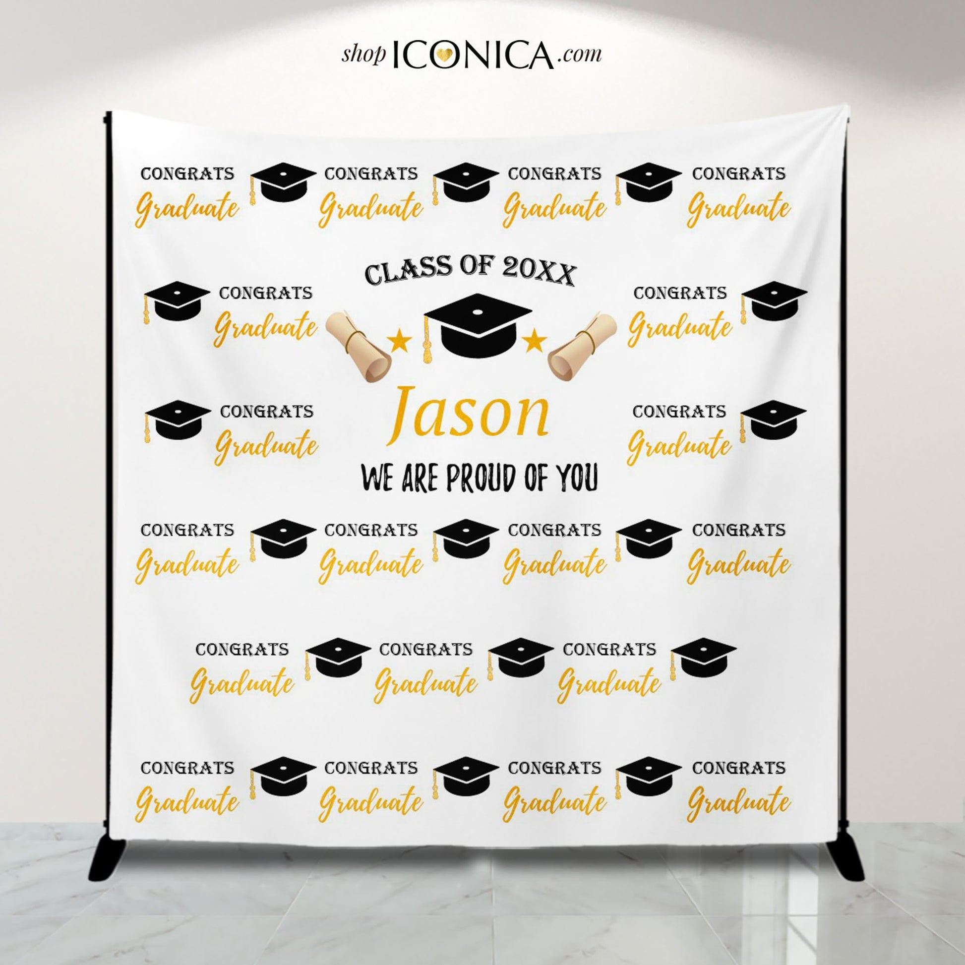 Personalized Graduation Party Backdrop, Photo Booth Prop