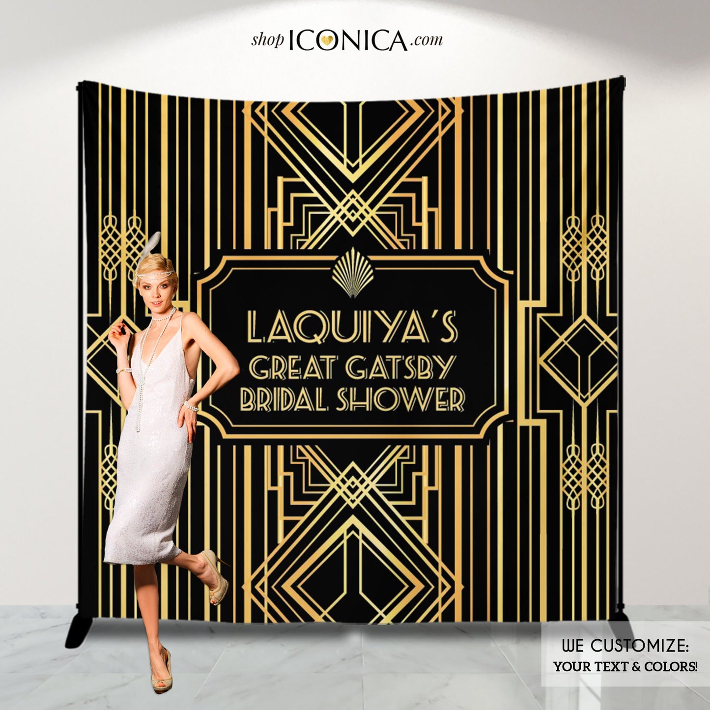 Great Gatsby Backdrop, Roaring 20s Party, Art Deco Decor