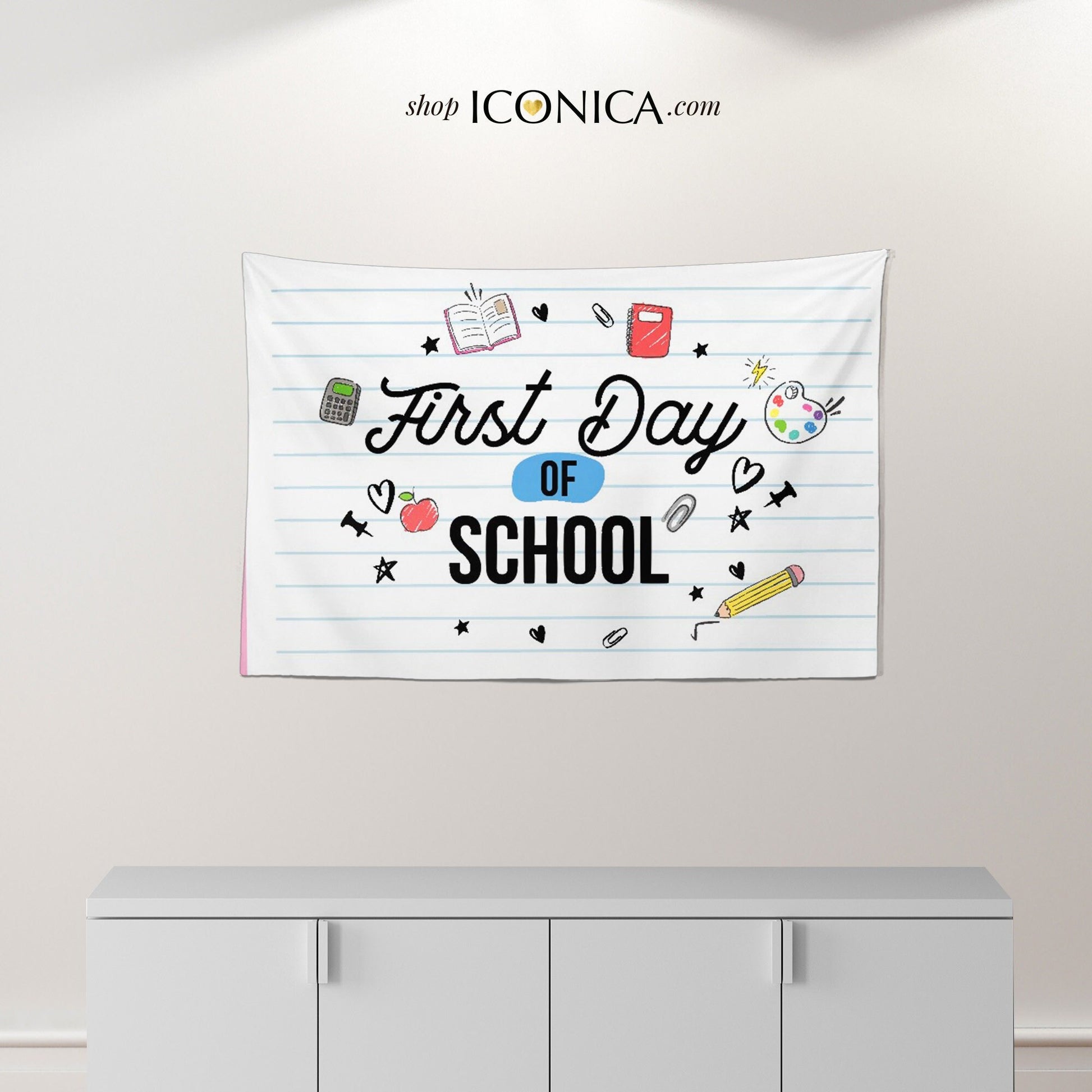 Personalized Back to School Banner, Photo Prop Backdrop