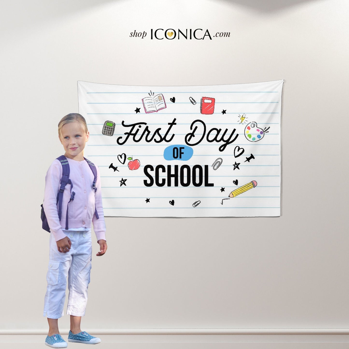 First Day of School Banner, Custom Photo Prop