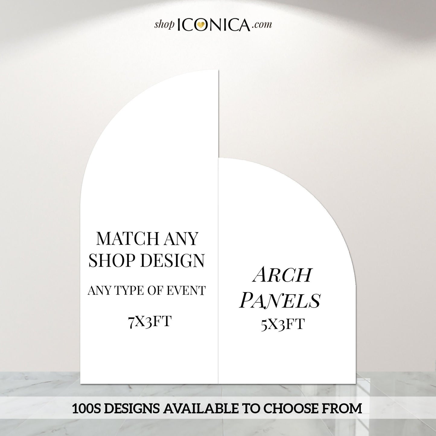 Custom Arch Panels Sign – A La Carte Digital File – Made to Order