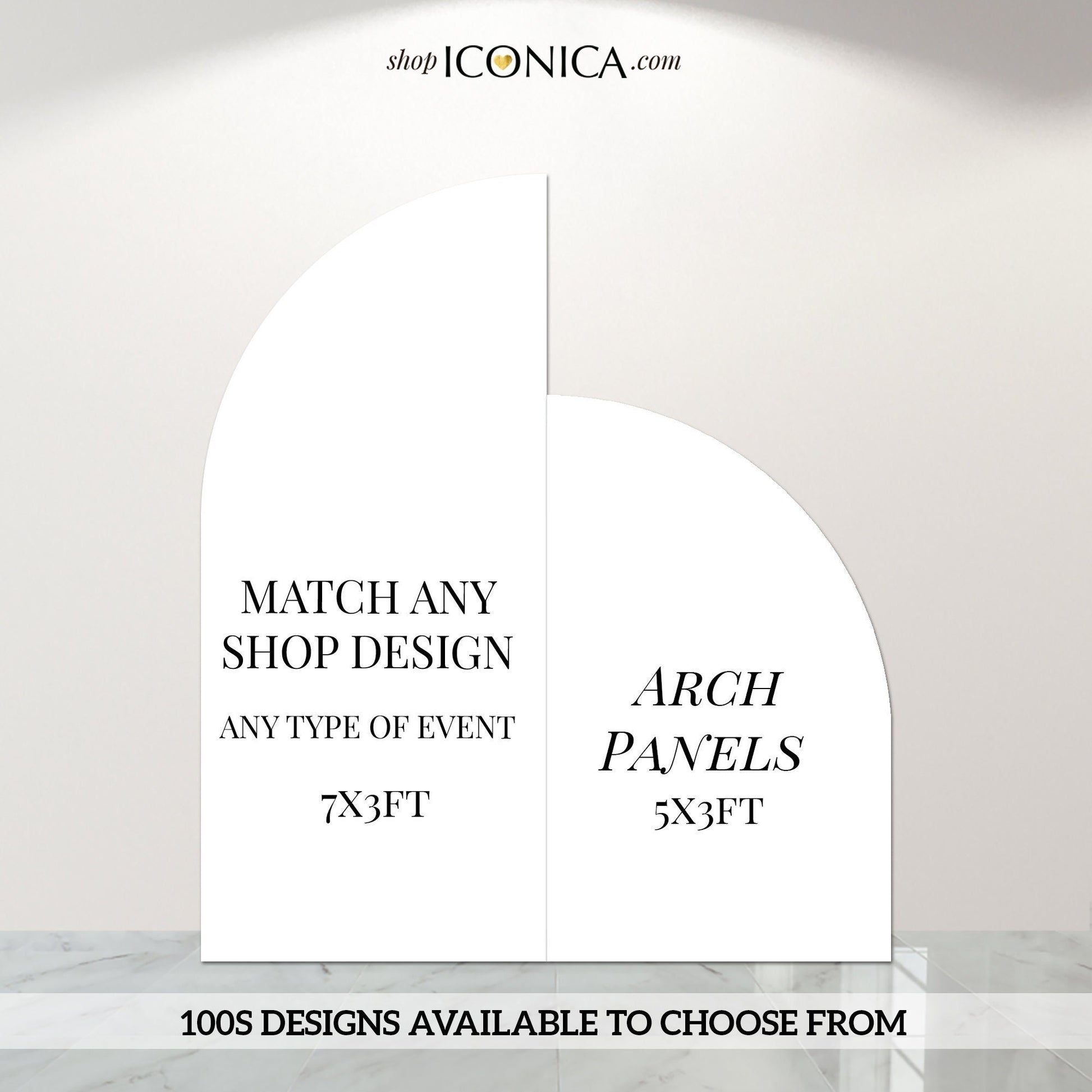 Custom Arch Panels Sign – A La Carte Digital File – Made to Order