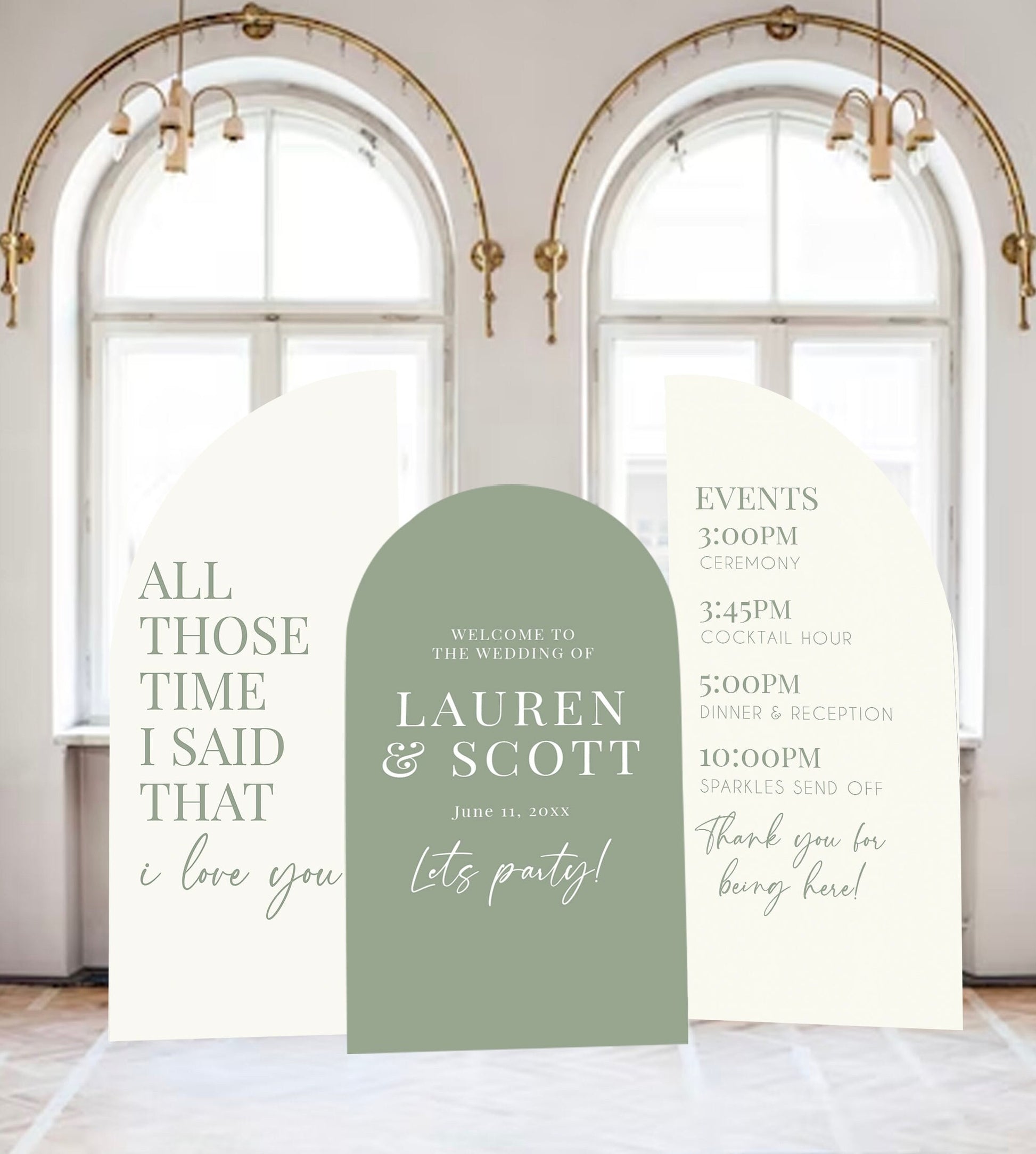 Arch Wedding Sign Decor Custom Large Wedding Signs Arched Panel with easel Entrance Sign Foam Board Custom text, color, Light Weight