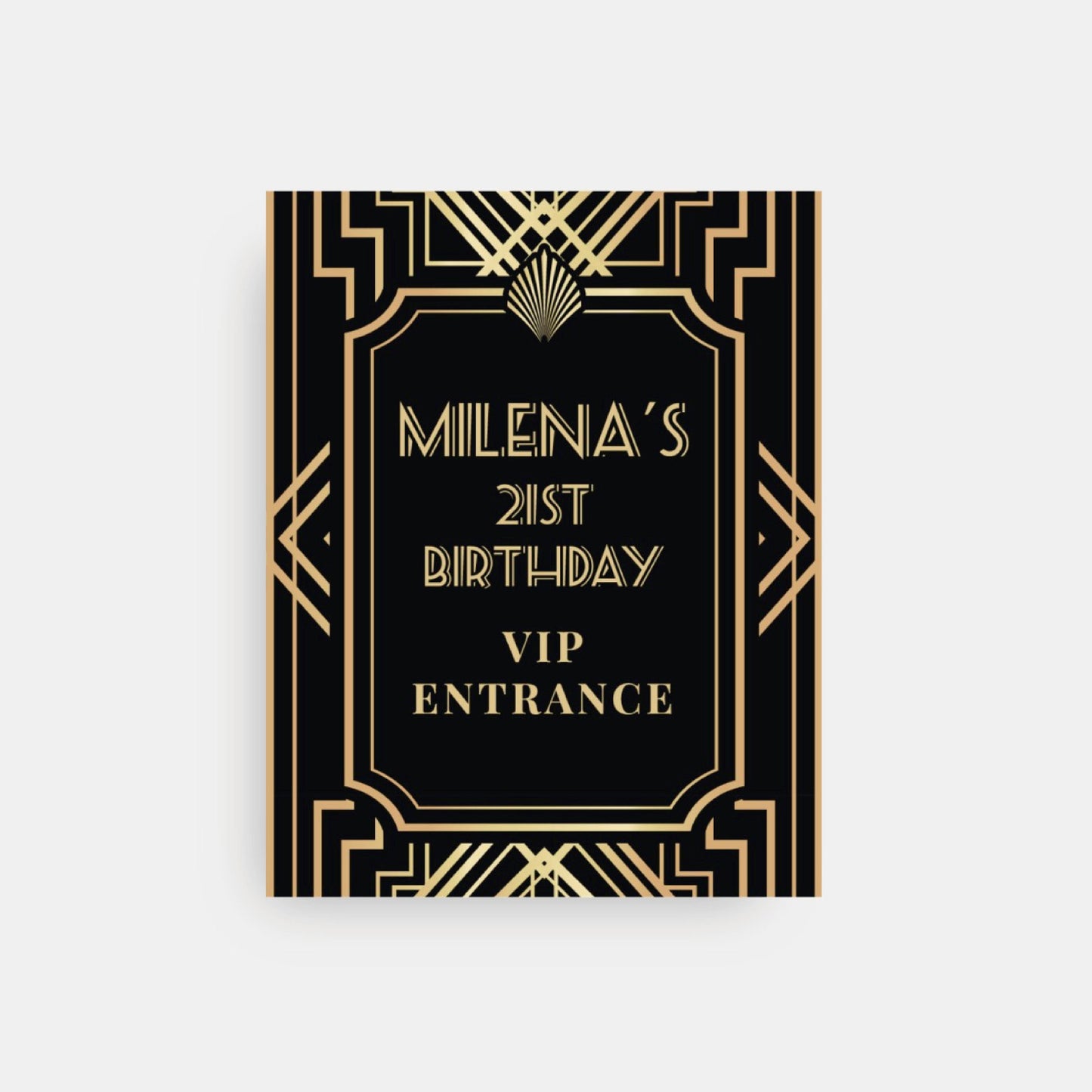 Personalized Gatsby Welcome Sign, Roaring Twenties Party Decor