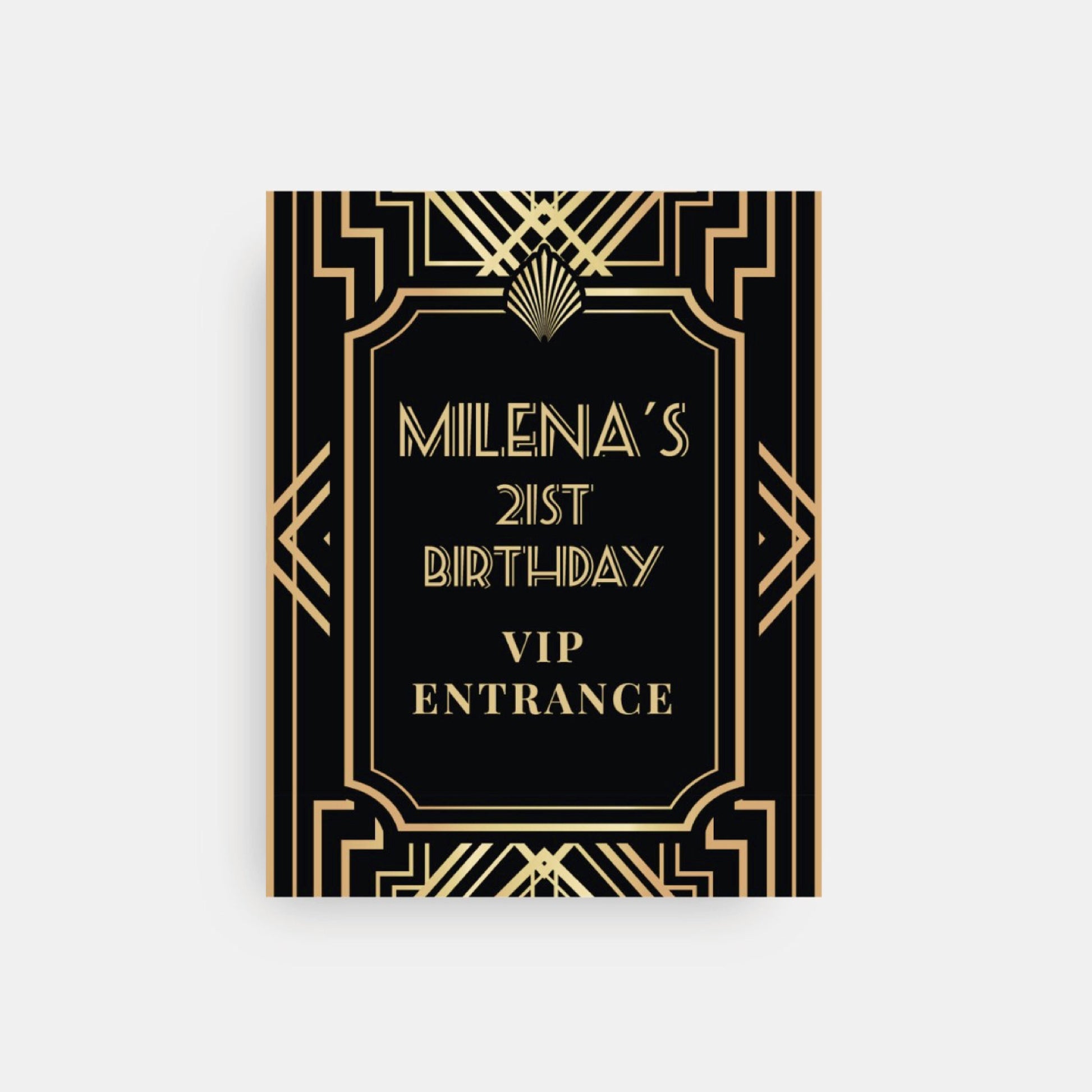 Personalized Gatsby Welcome Sign, Roaring Twenties Party Decor