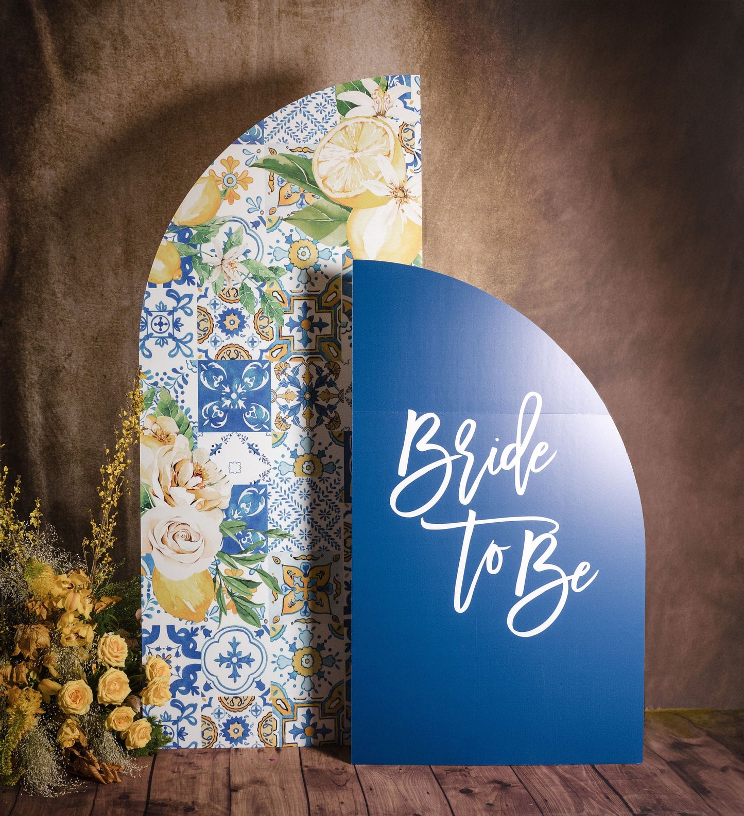 Lemon Arch Backdrop, Amalfi Coast Bridal Shower Decor