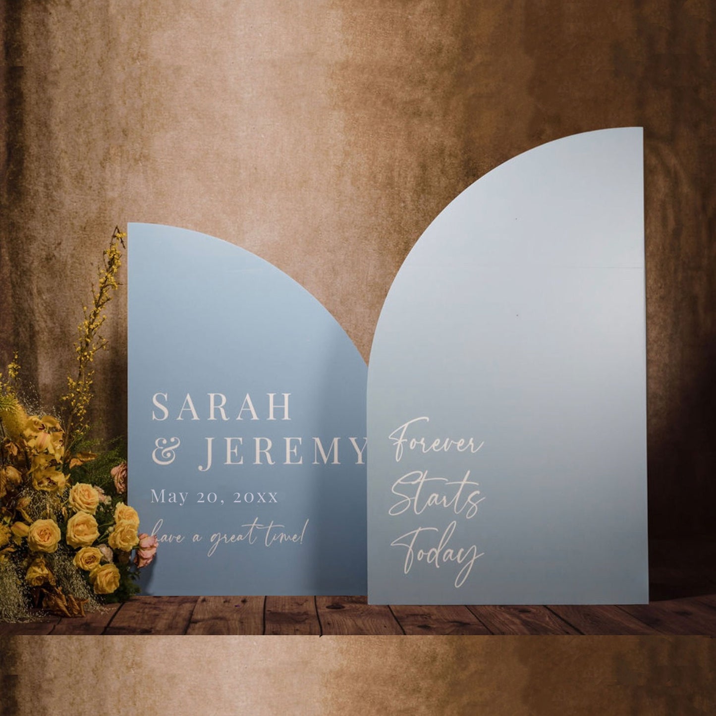 Arch Wedding Seating Chart, Foam Board Entrance Sign