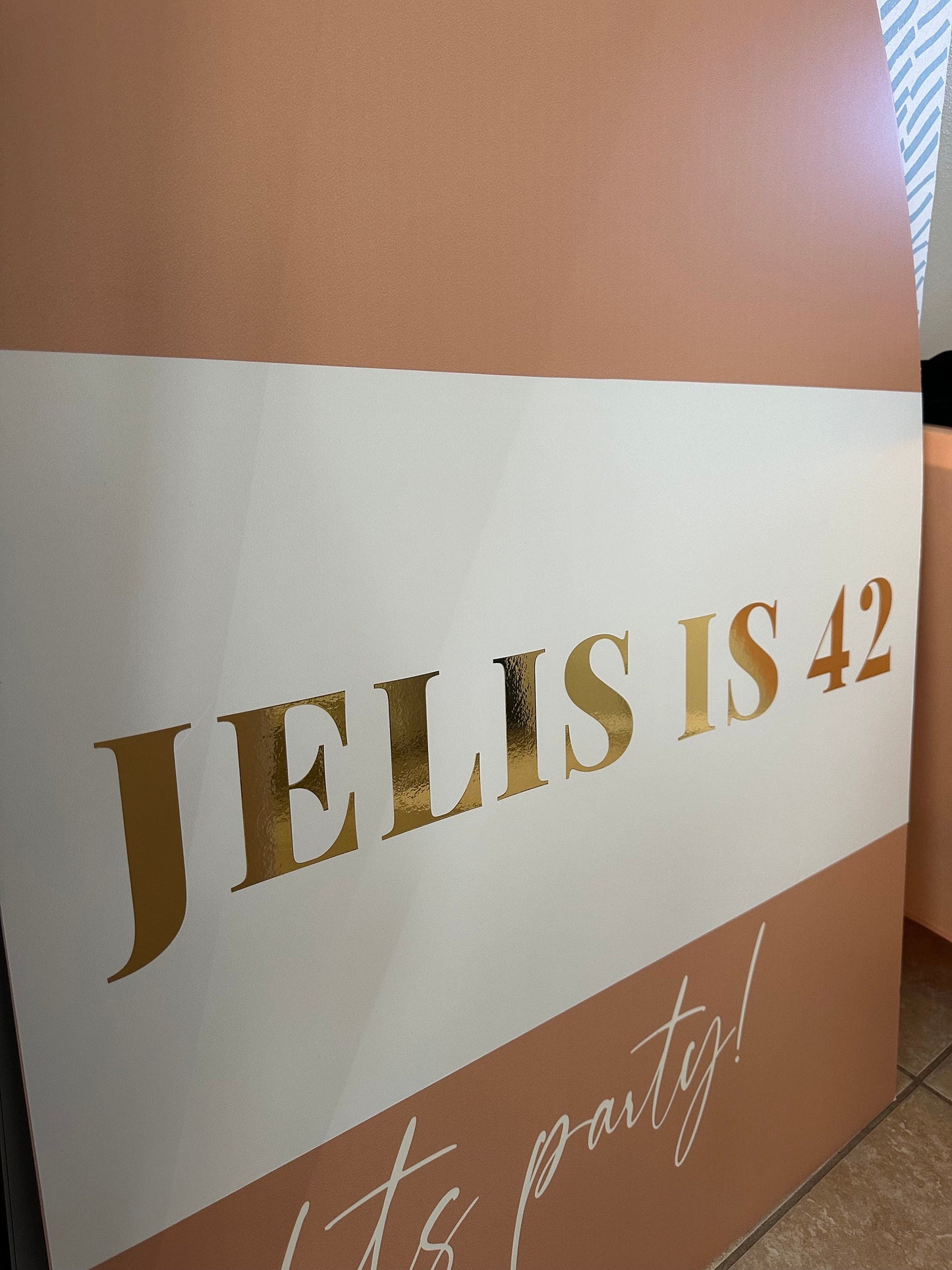 Gold Foil Vinyl Stickers, Large Text Sign Upgrade